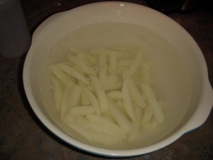 Vinegar & water soak